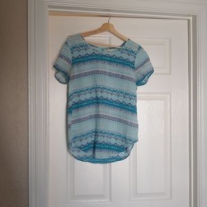 Striped Print Japana Top